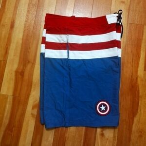 Disney Marvel Board shorts,  Swimming Shorts CAPTAIN America Men’s size 2XL